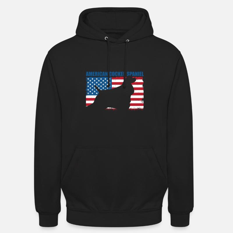 Cocker Spaniel américain - Sweat-shirt à capuche unisexe - noir