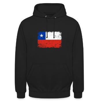 Chile - Unisex Hoodie - Schwarz - Vorne - Alina (178cm) & Michal (187cm)