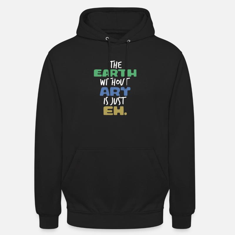 ART - Sweat-shirt à capuche unisexe - noir