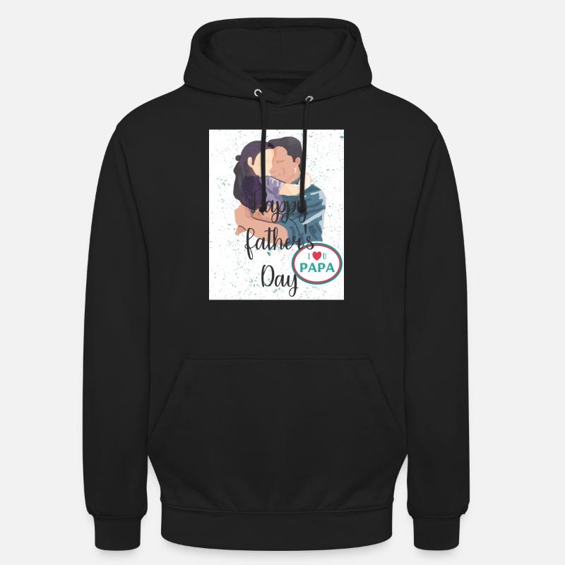 Fête des Pères - Sweat-shirt à capuche unisexe - noir
