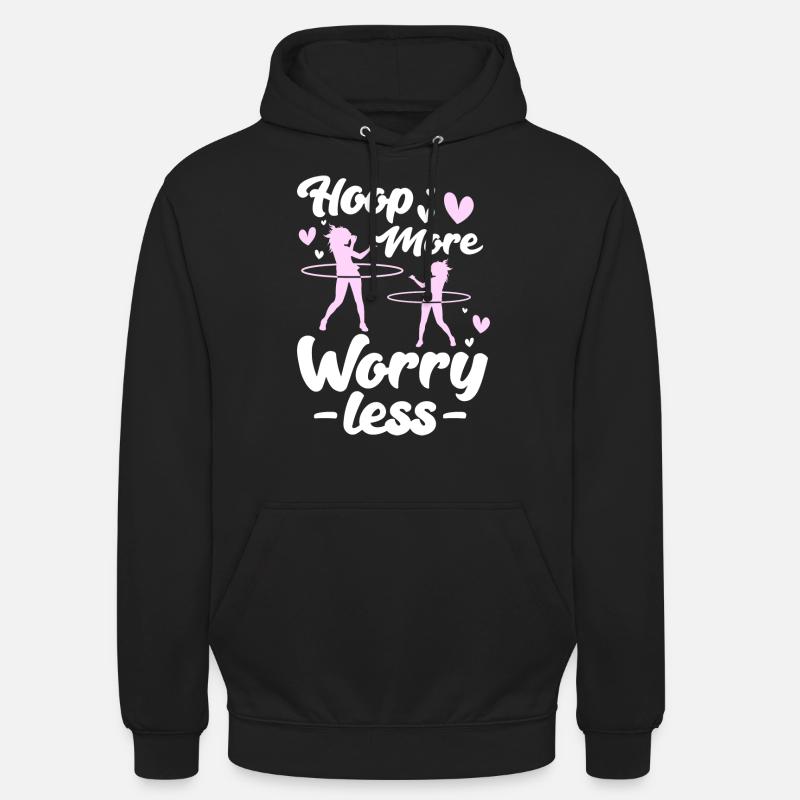 Hulahoop Hoop Workout Fit - Sweat-shirt à capuche unisexe - noir