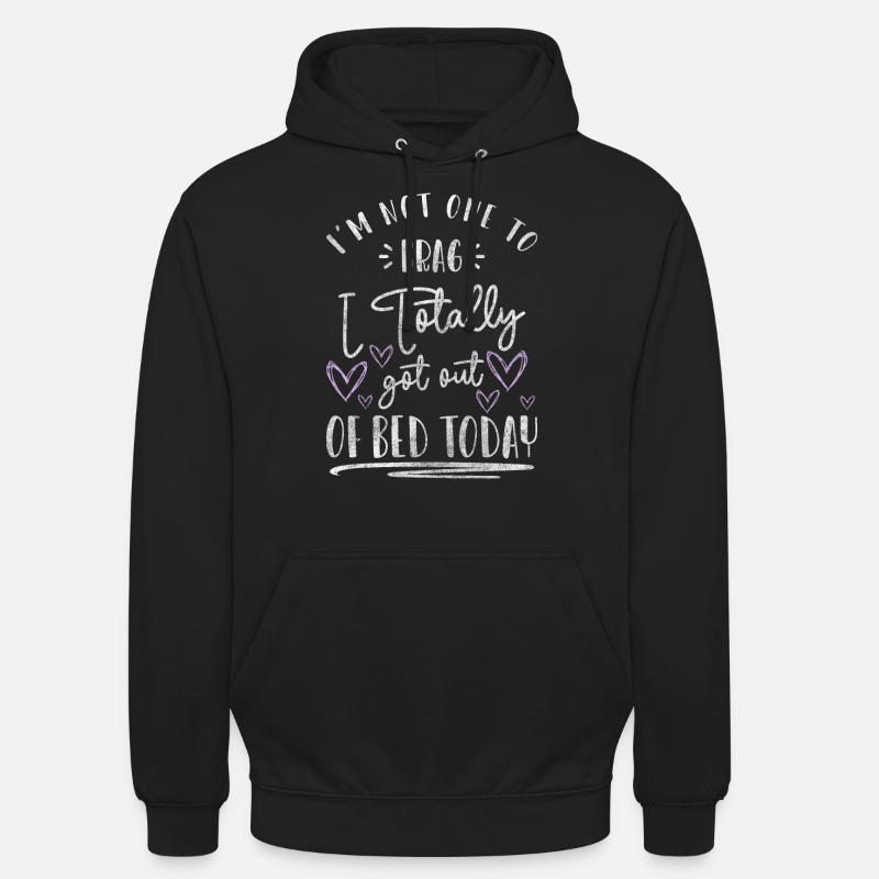 Pyjama Sleep Late Riser - Sweat-shirt à capuche unisexe - noir