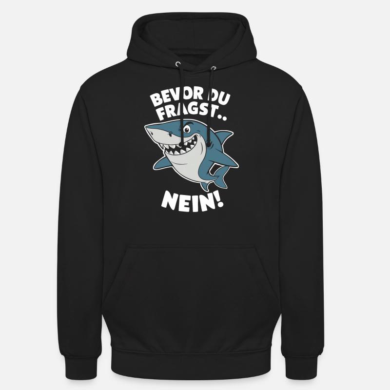Requin Requin Requins Requin - Sweat-shirt à capuche unisexe - noir