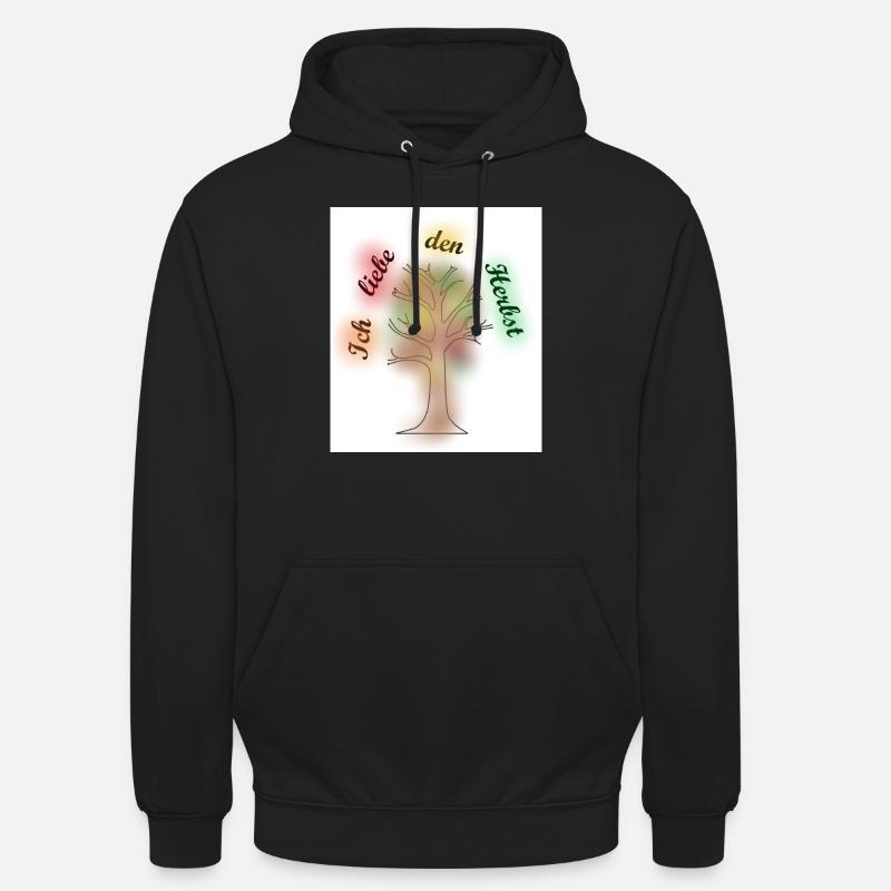 Ich liebe den Herbst - Unisex Hoodie - Schwarz