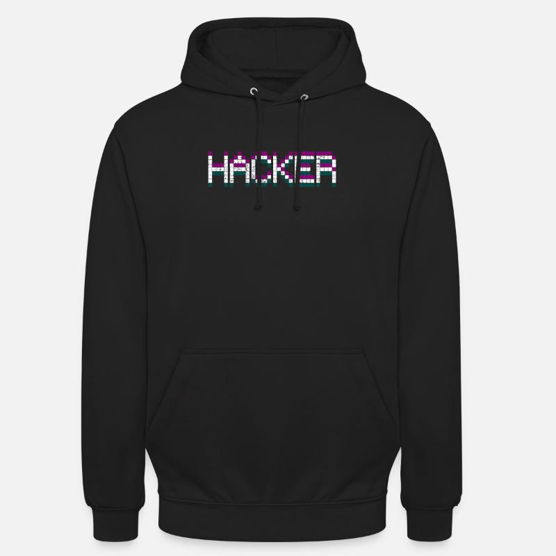 Hacker Hacker Hacker - Unisex Hoodie - Schwarz