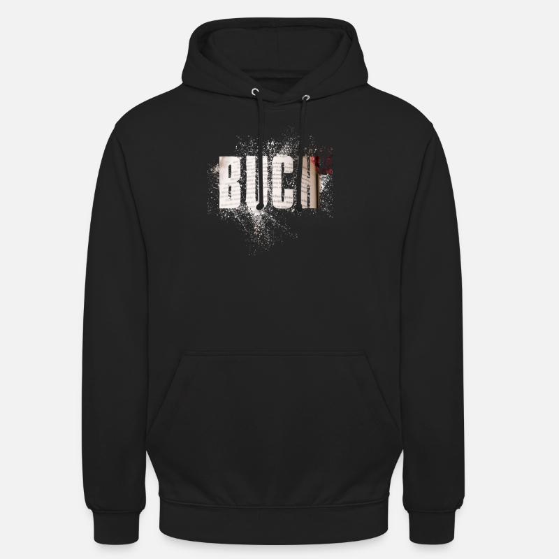 Buch - Unisex Hoodie - Schwarz