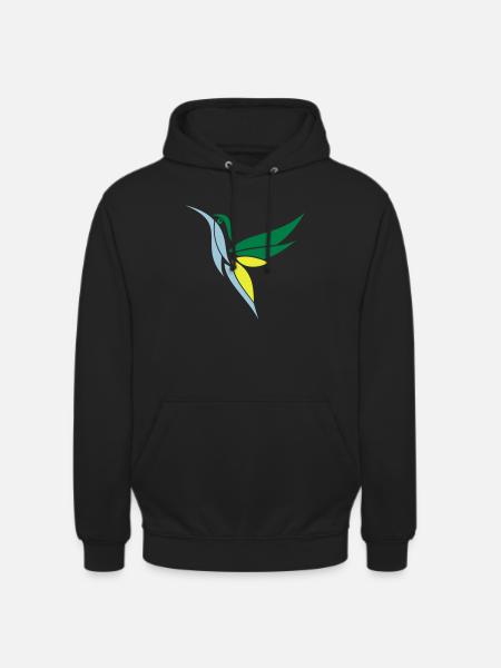 Kolibri hummingbird 3-farbig - Unisex Hoodie - Schwarz