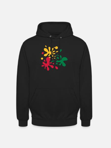 Paint Splats - Unisex Hoodie - black