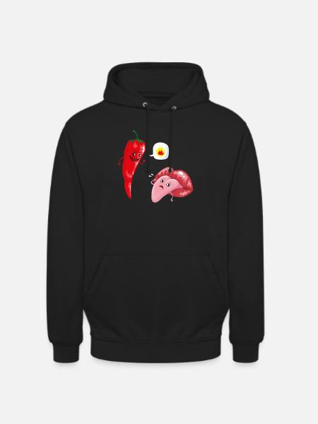 Chili & Zunge - Unisex Hoodie - Schwarz