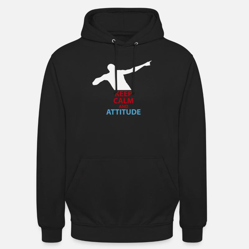 Ruhe und Attitüde Silhouette - Unisex Hoodie - Schwarz