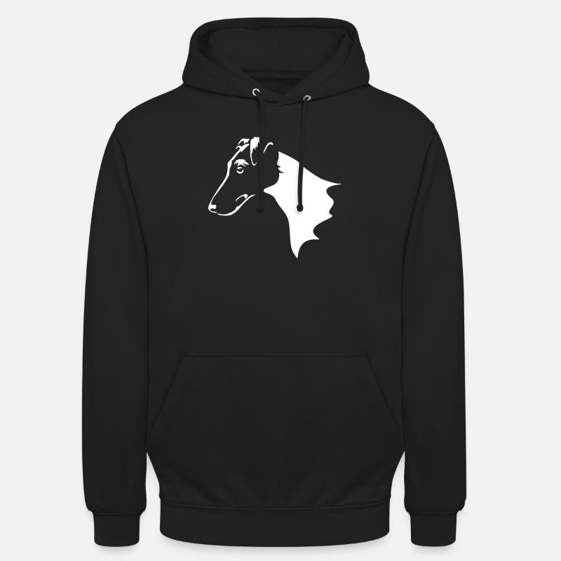 Foxterrier Kopf "Black Edition" - Unisex Hoodie - Schwarz