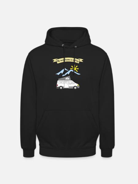motorhome is calling - Unisex Hoodie - Schwarz