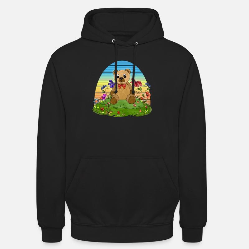 nounours - Sweat-shirt à capuche unisexe - noir