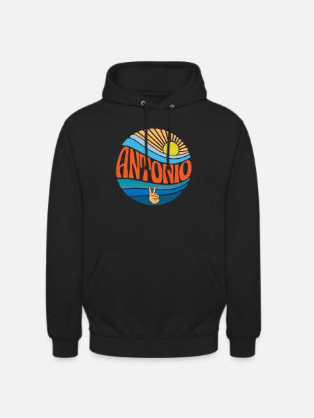 Antonio Skjorte Vintage Sunset Antonio Groovy slips - Hættetrøje unisex - sort