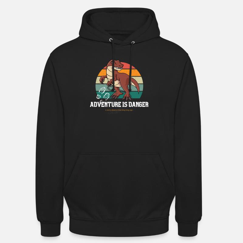 Dino T-Rex - Unisex Hoodie - Schwarz