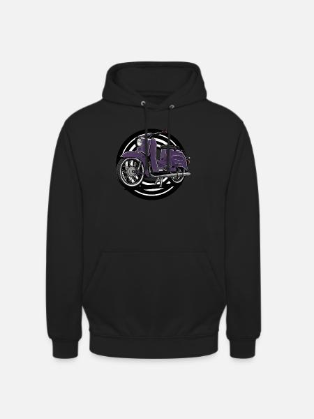 Schwalbe (lila) // Illustration - Unisex Hoodie - Schwarz