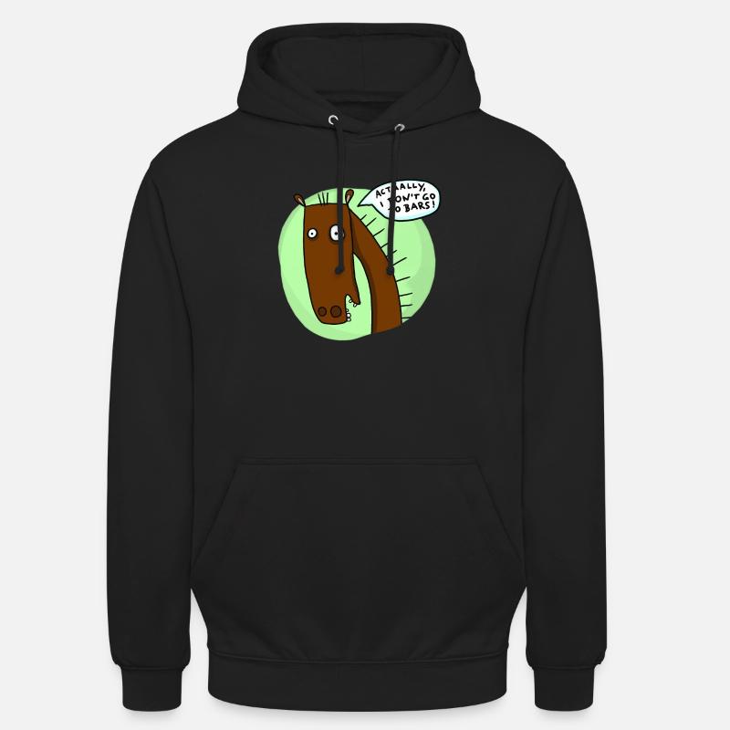 Je ne vais pas dans les bars - Sweat-shirt à capuche unisexe - noir