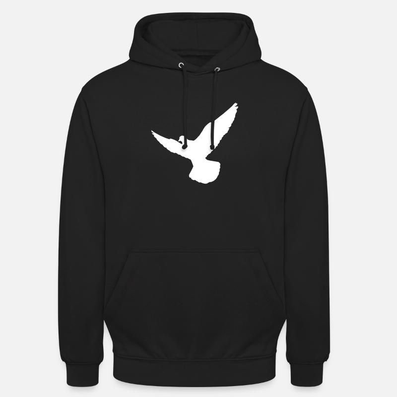 Colombe de la paix - Sweat-shirt à capuche unisexe - noir