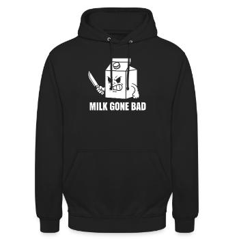 Milch Verdorbene Wut Cartoon - Unisex Hoodie - Schwarz - Vorne - Alina (178cm) & Michal (187cm)