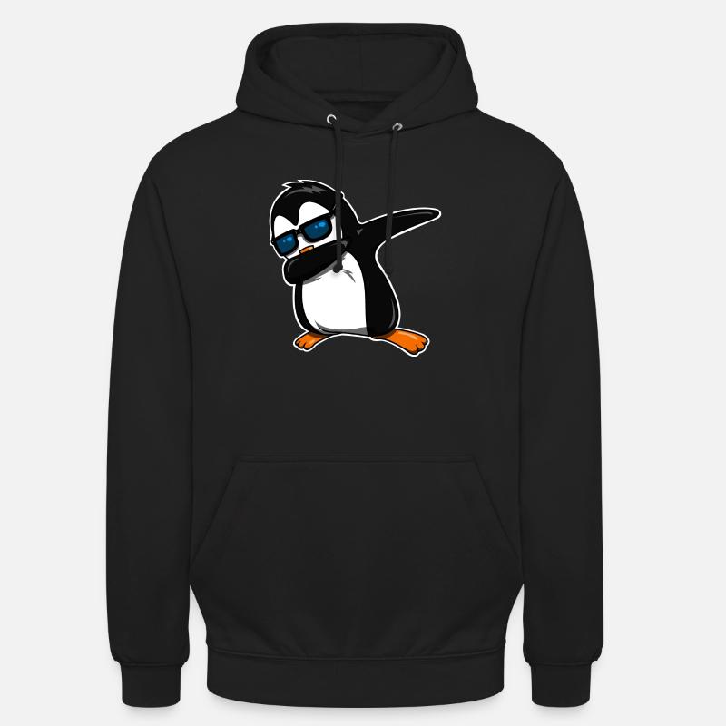 Dabbing Pinguin cool - Unisex Hoodie - Schwarz