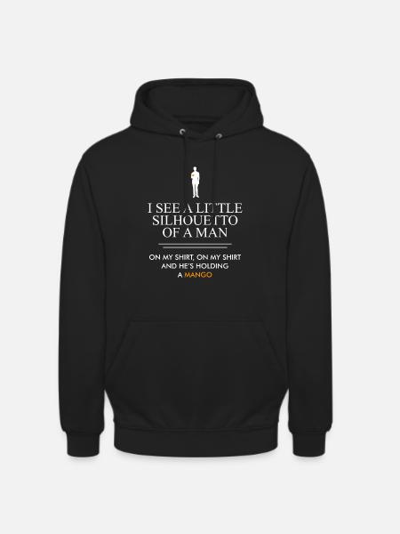 Silhouette Mango Quote - Unisex Hoodie - black