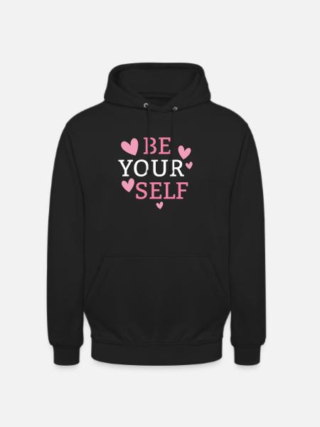be yourself - Unisex Hoodie - black
