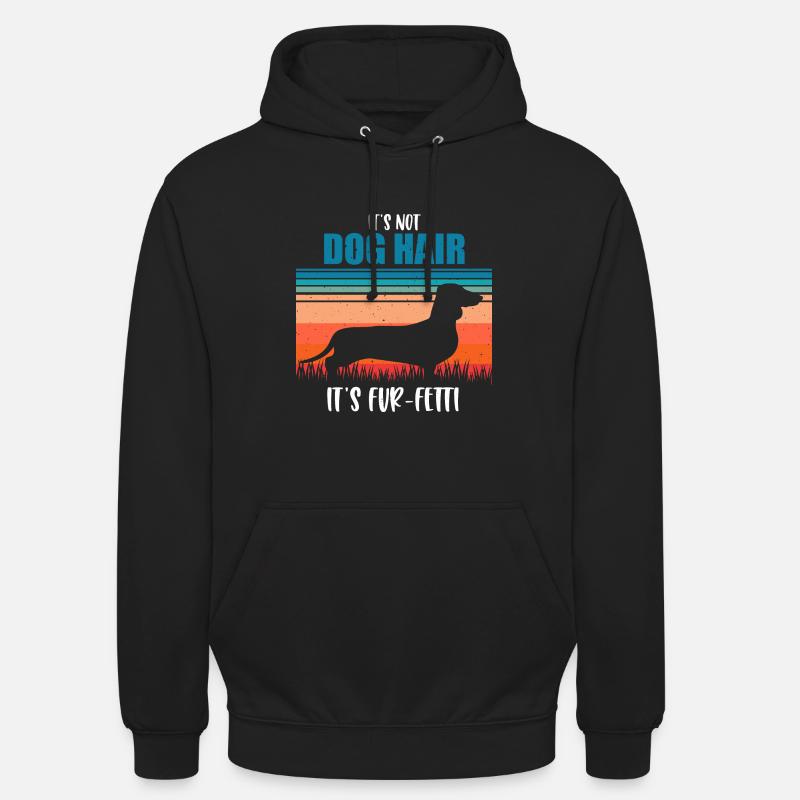 Teckel - Sweat-shirt à capuche unisexe - noir