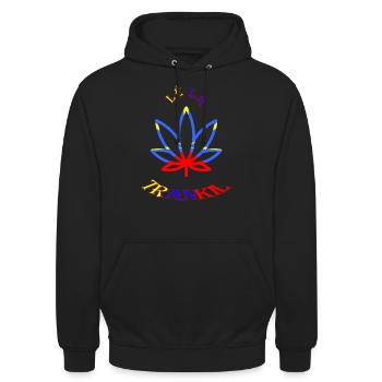 cana - Sweat-shirt à capuche unisexe - noir - Devant - Alina (178cm) & Michal (187cm)