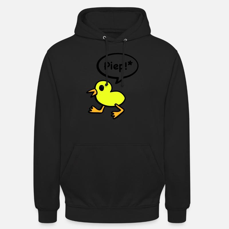 bip oiseau - Sweat-shirt à capuche unisexe - noir