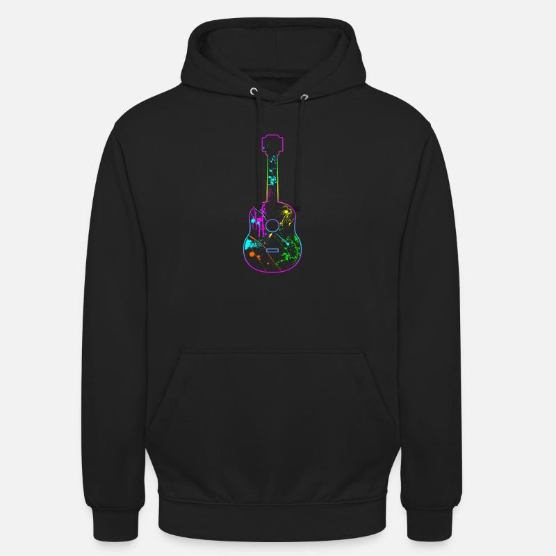 guitar - Unisex Hoodie - black