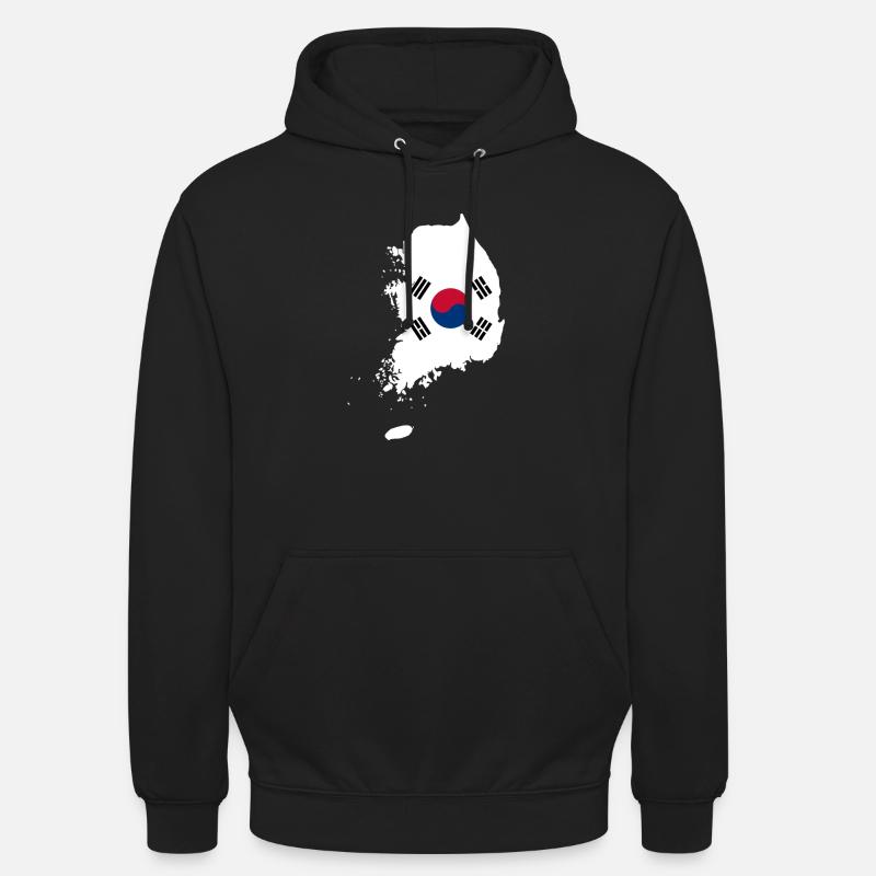 Korea - Sweat-shirt à capuche unisexe - noir