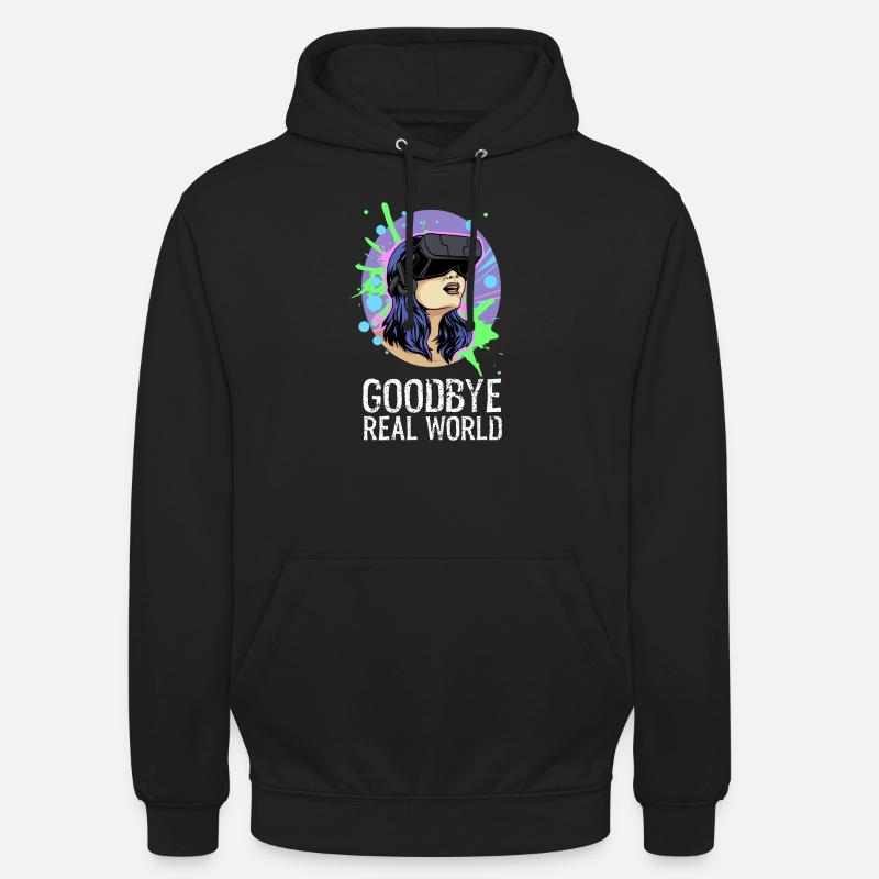 Réalité virtuelle Réalité virtuelle Cadeau drôle - Sweat-shirt à capuche unisexe - noir