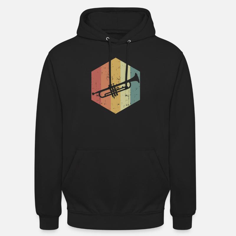 trompette - Sweat-shirt à capuche unisexe - noir