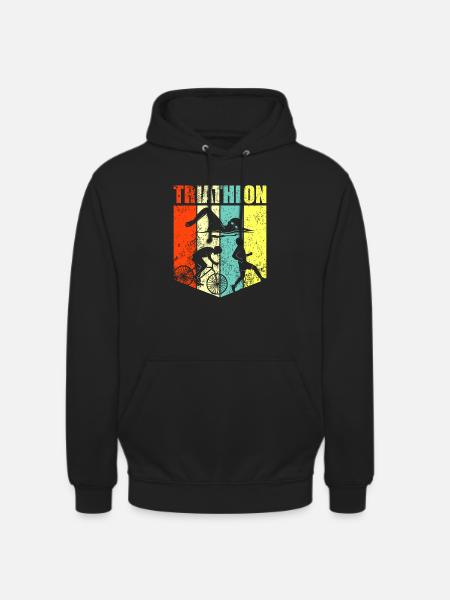 Triathlon - Sweat-shirt à capuche unisexe - noir