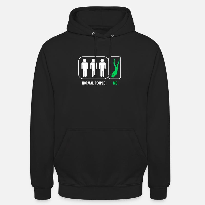 Natation Plongée Plongée Plongée Cours de Plongée Cadeau - Sweat-shirt à capuche unisexe - noir