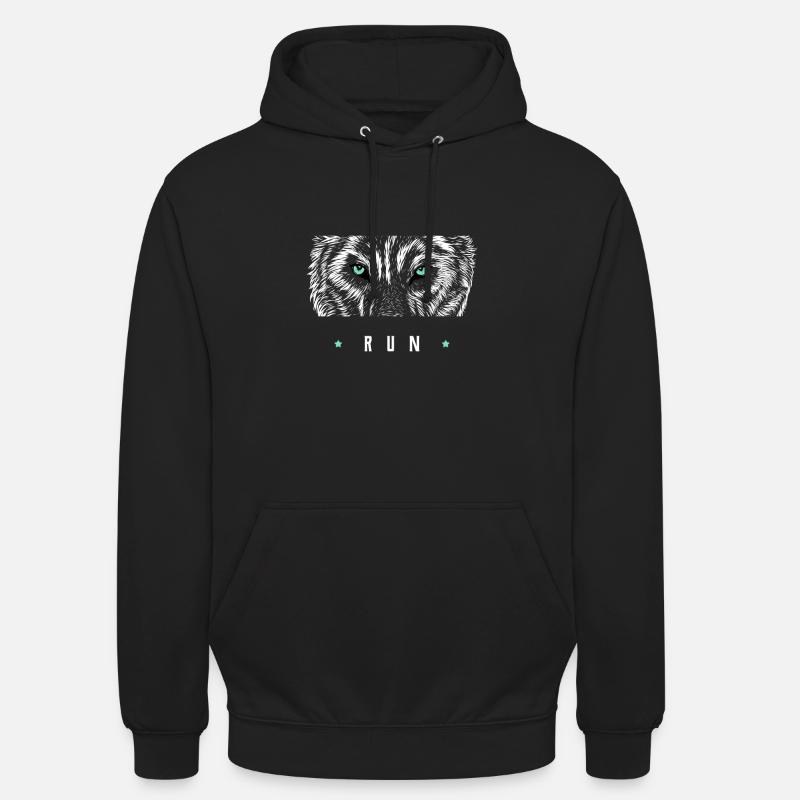 Wolf Wolf Wolf Pack Gift - Sweat-shirt à capuche unisexe - noir