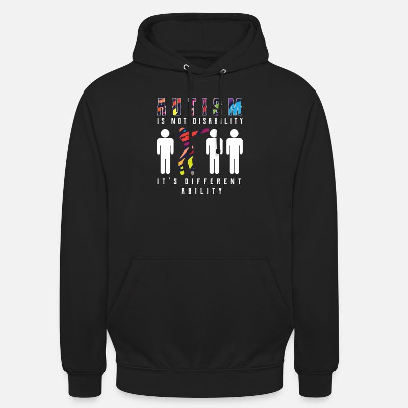 L'autisme - Sweat-shirt à capuche unisexe - noir