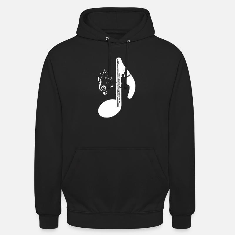 Querflöte - Unisex Hoodie - Schwarz
