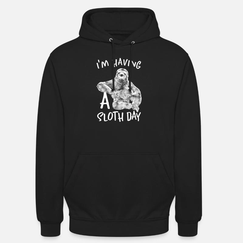 Faultier - Unisex Hoodie - Schwarz