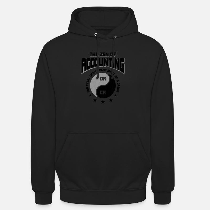 Comptable - Sweat-shirt à capuche unisexe - noir