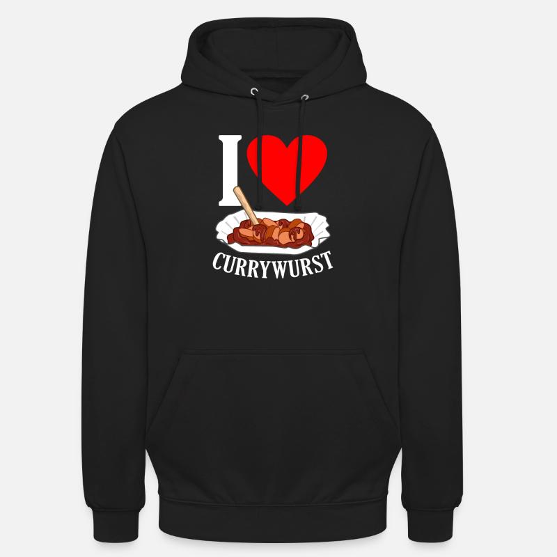 Currywurst - Hættetrøje unisex - sort