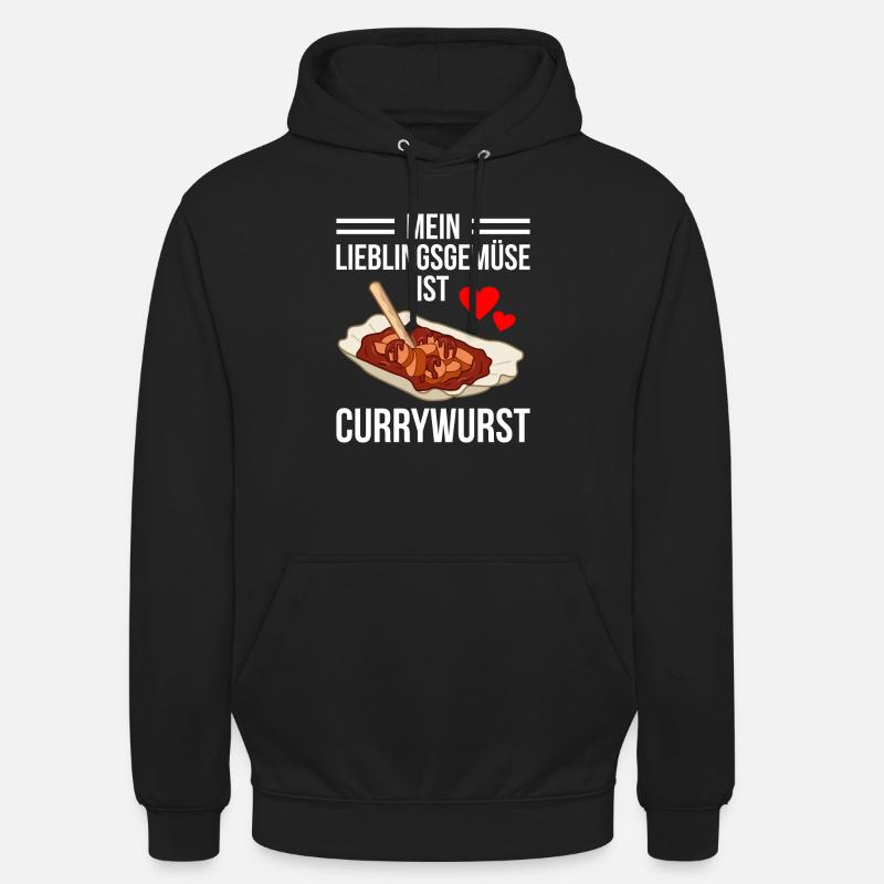 Saucisses de curry - Sweat-shirt à capuche unisexe - noir