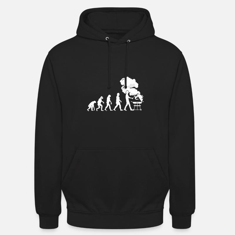 20200715 Évolution du barbecue - Sweat-shirt à capuche unisexe - noir