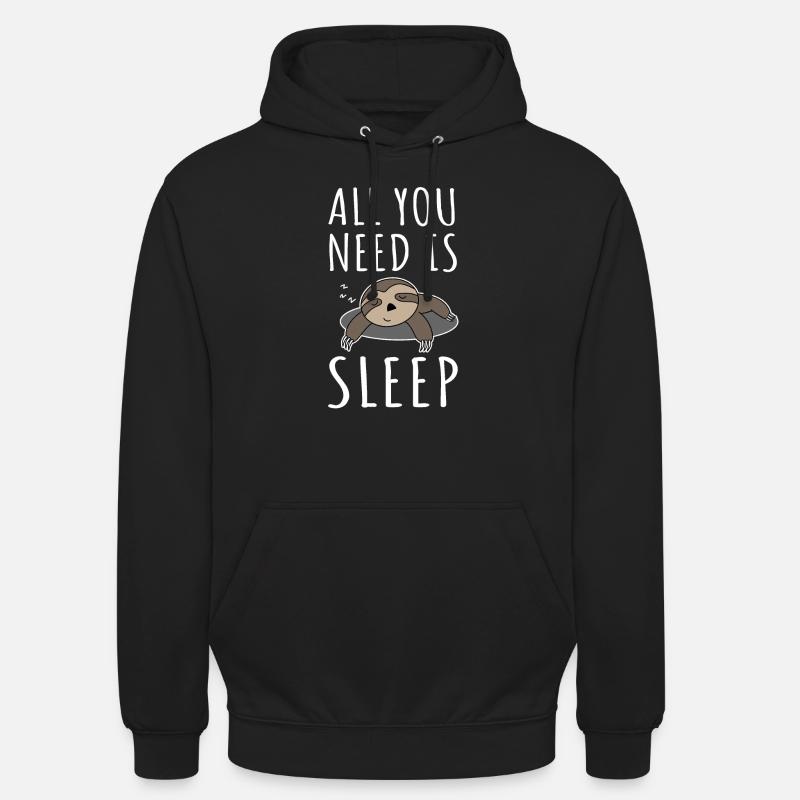 Faultier - Unisex Hoodie - Schwarz