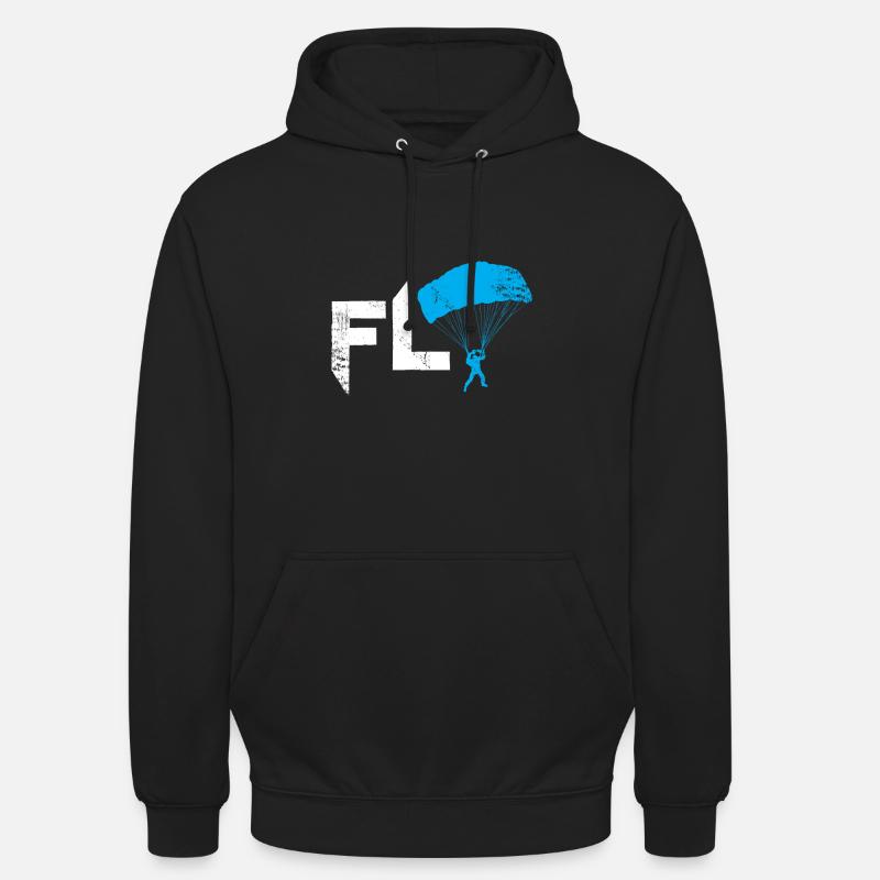 Fly Parachute Cadeau de Noël - Sweat-shirt à capuche unisexe - noir