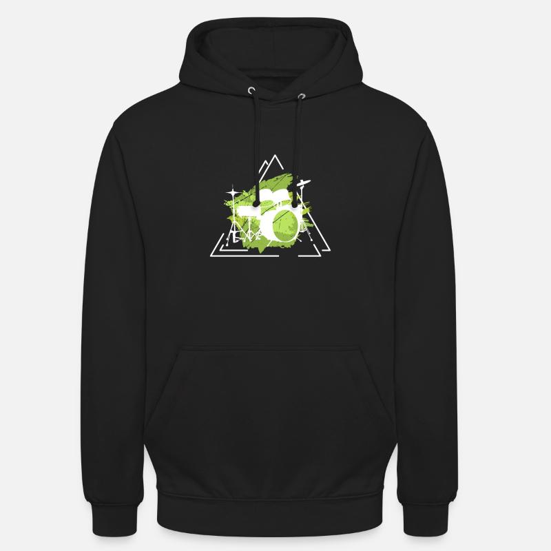 Drums Gift Drummer Percussion - Unisex Hoodie - black