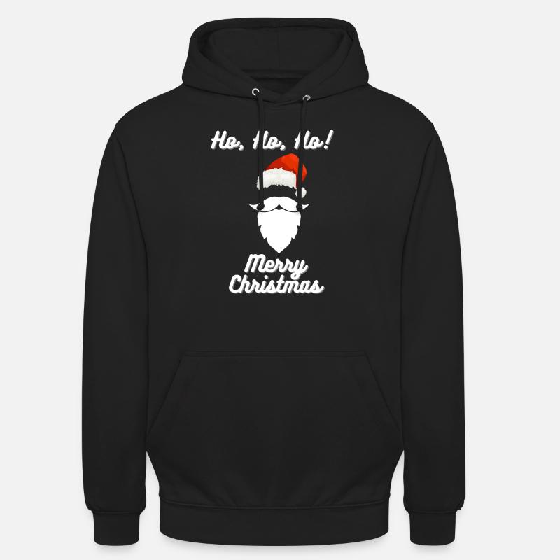Classique - Hohoho - Joyeux Noël - Sweat-shirt à capuche unisexe - noir