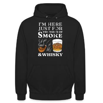 Whisky - Sweat-shirt à capuche unisexe - noir - Devant - Alina (178cm) & Michal (187cm)