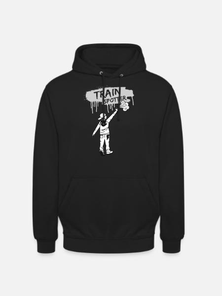Graffiti Train Spotter - Unisex Hoodie - Schwarz