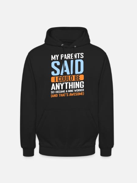 Miners underground treasures - Unisex Hoodie - black